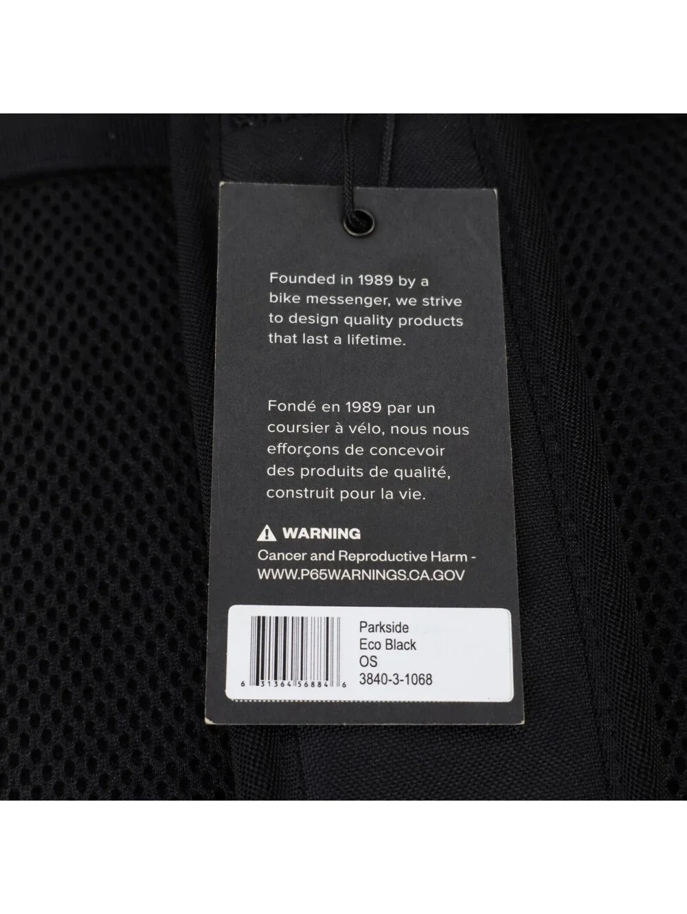 Timbuk2 Parkside Eco Black Backpack Custom Mardel Embroidered Logo 3840-3-1068